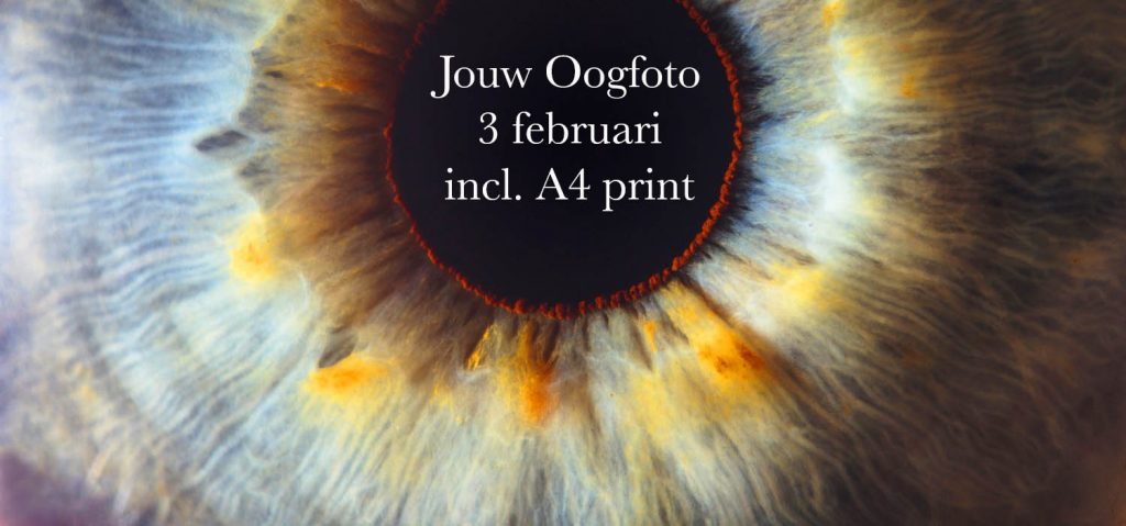 Oogfoto 3 februari Amsterdam oogfotografie uniek persoonlijk oog cadeau